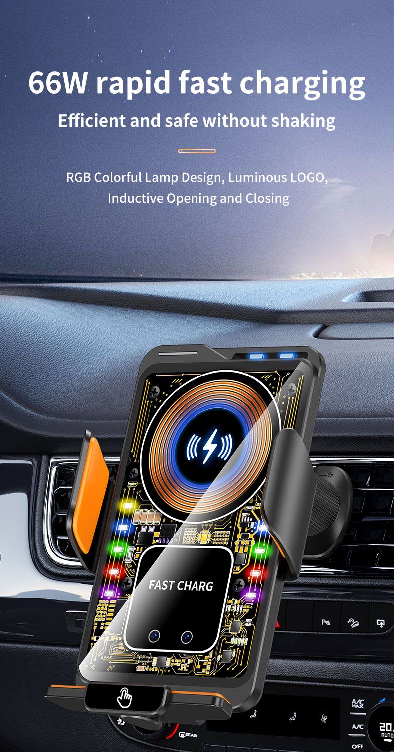 F1 Fast Wireless Car Charger Auto Sensor Phone Mount Holder，black Kemu |Fashion Home Kitchen Beauty