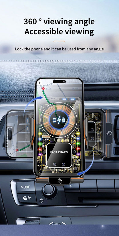 F1 Fast Wireless Car Charger Auto Sensor Phone Mount Holder，black Kemu |Fashion Home Kitchen Beauty