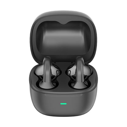 Y63 Zero Pressure Open Ear Wireless Earbuds Bluetooth 6.0 Heavy Bass Headphones，black