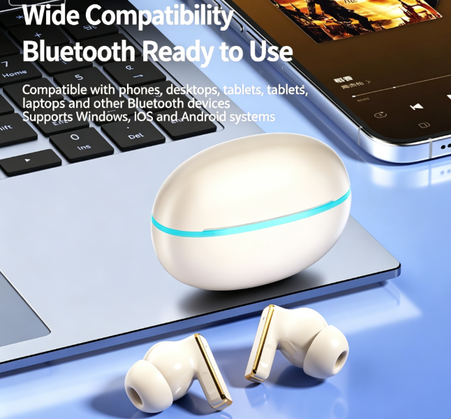 Y9 Wireless Bluetooth 6.0 Heavy Bass Earphones，black