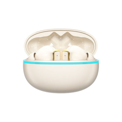 Y9 Wireless Bluetooth 6.0 Heavy Bass Earphones，Cream