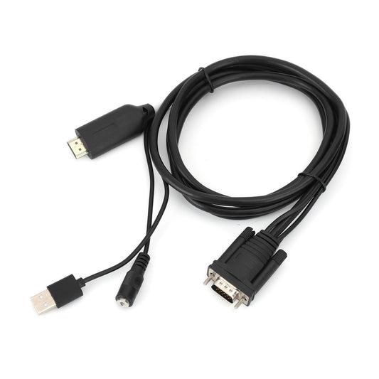 HDMI to VGA Adapter Adapter Digital to Analog Transformer with 1.8m USB