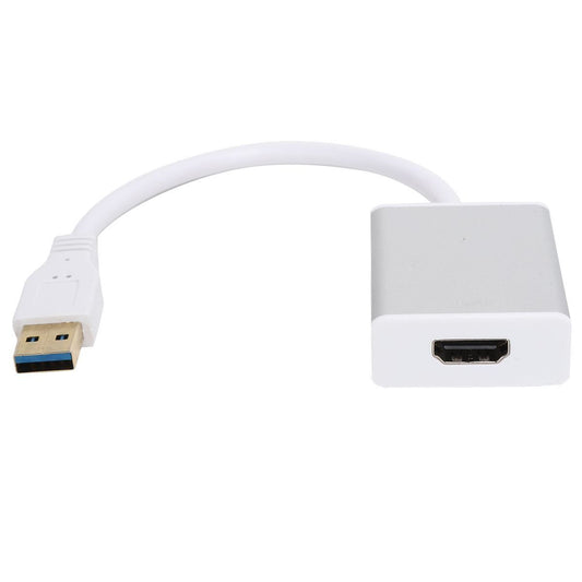 USB to HDMI Adapter with Drive Extend Display DeviceSilver Gray