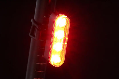 2Pcs Bike Tail Light 4 Modes Bike Rear Light Waterproof Bicycle Taillight-White