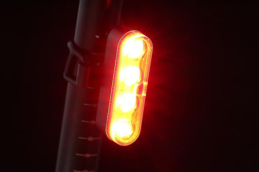 2Pcs Bike Tail Light 4 Modes Bike Rear Light Waterproof Bicycle Taillight-White