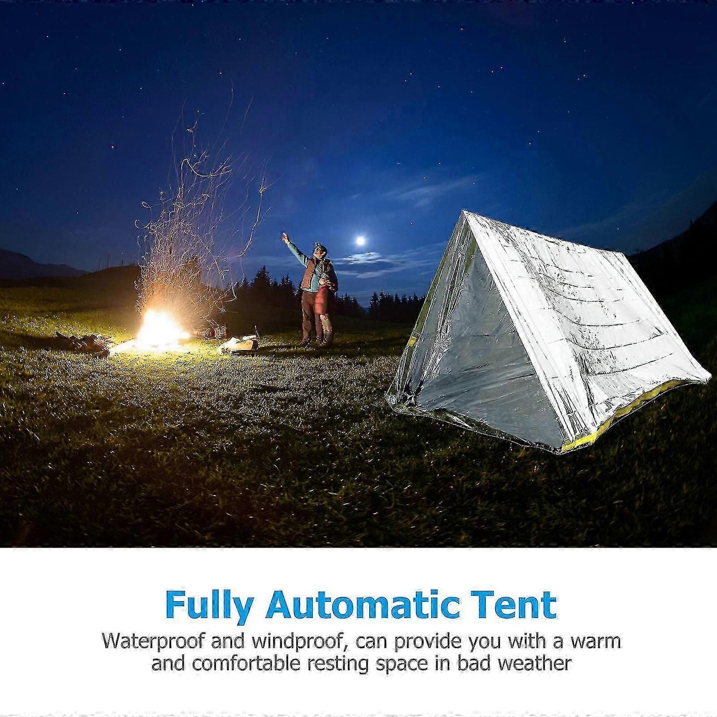 Portable Waterproof Tent Heat Preservation Tabernacle Outdoor Camping Tent Kemu |Fashion Home Kitchen Beauty