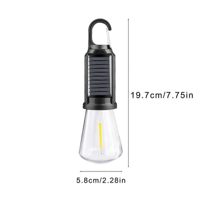 Hanging Light Usb Rechargeable Led Camping Lantern Outdoor Tent Lights for Camping Bulbs With Clip Hook Camping Flash Black-B