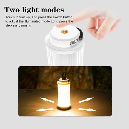 Tent Light Camping Lantern LED Hangning Lamp for Camping, Hiking, Outages - White