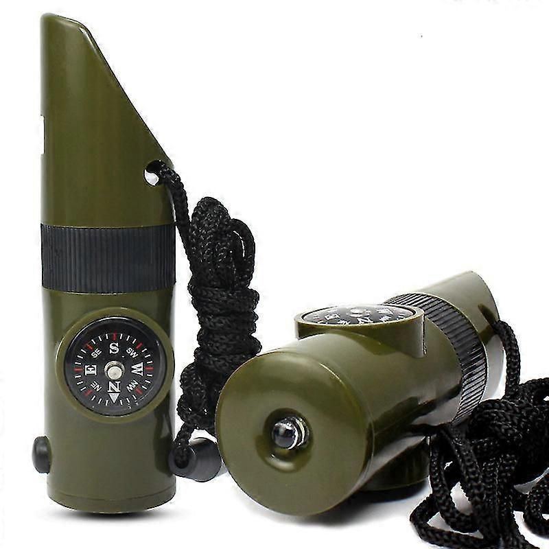 Camping Survival Kit with Lanyard Emergency Compass Safety Whistle Emergency Whistle Kid Survival Kit Outdoor Multi Function Tool for Camping Hiking Kemu |Fashion Home Kitchen Beauty