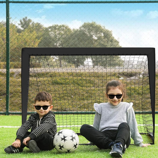 Portable Soccer Goal Net Quick Set-up Training Equipment for Backyard Soccer Black Kemu |Fashion Home Kitchen Beauty