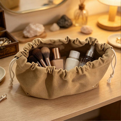 Canvas Drawstring Camping Storage Bag, Durable Gear Organizer for Outdoor and Home - S(17*17*11)
