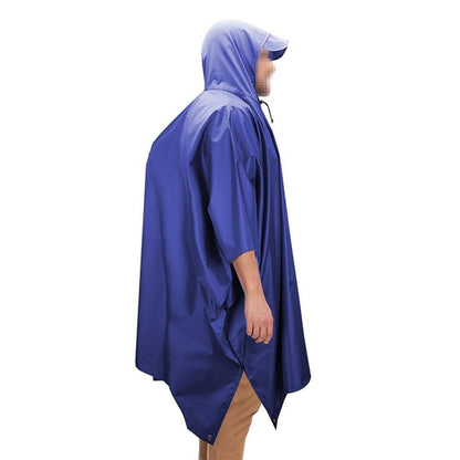 3 in 1 Portable Rain Poncho Waterproof Lightweight Emergency Raincoat with Pocket - Blue Kemu |Fashion Home Kitchen Beauty