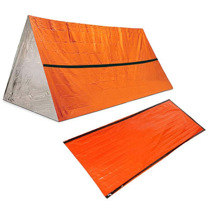 Outdoor Waterproof Emergency Survival Tent Shelter with Sleeping Bag for Camping Hiking Adventure Kemu |Fashion Home Kitchen Beauty