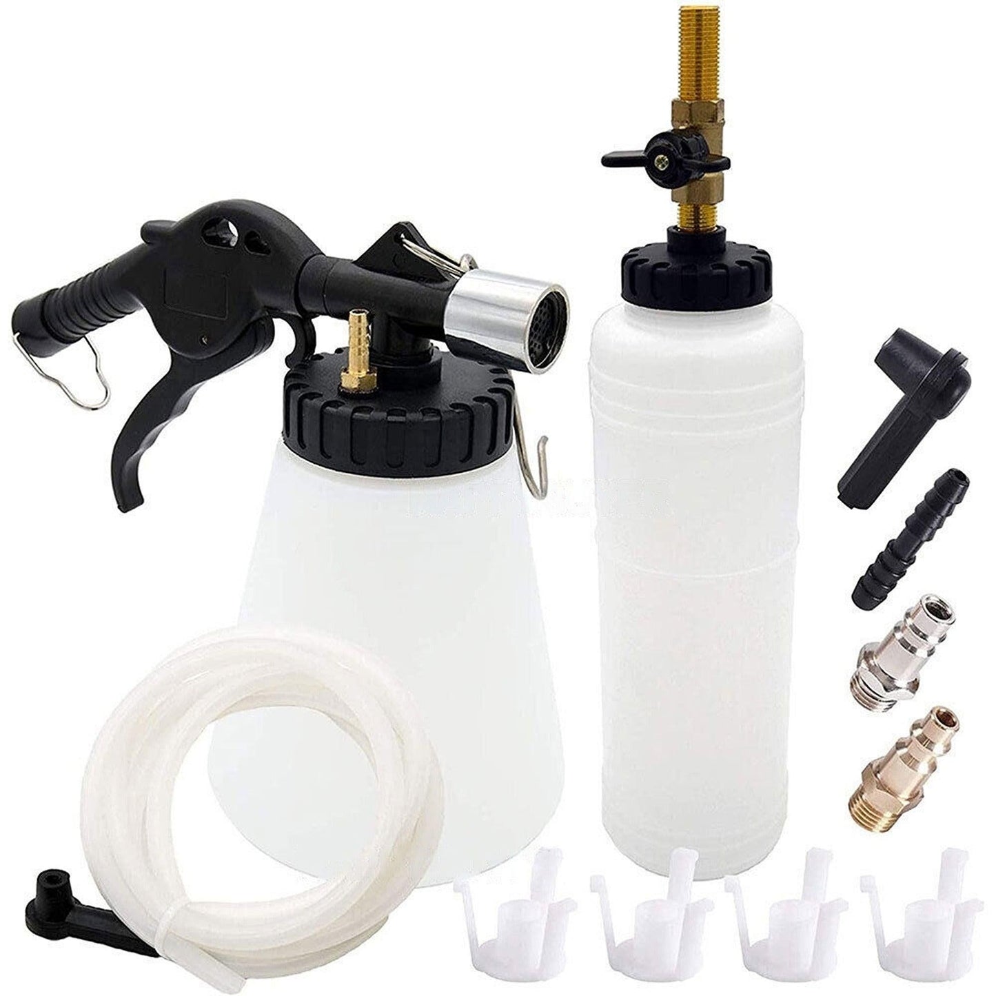 Air Brake Bleeder Clutch Vacuum Bleeding Extractor Fluid Fill Adapter Kit Set