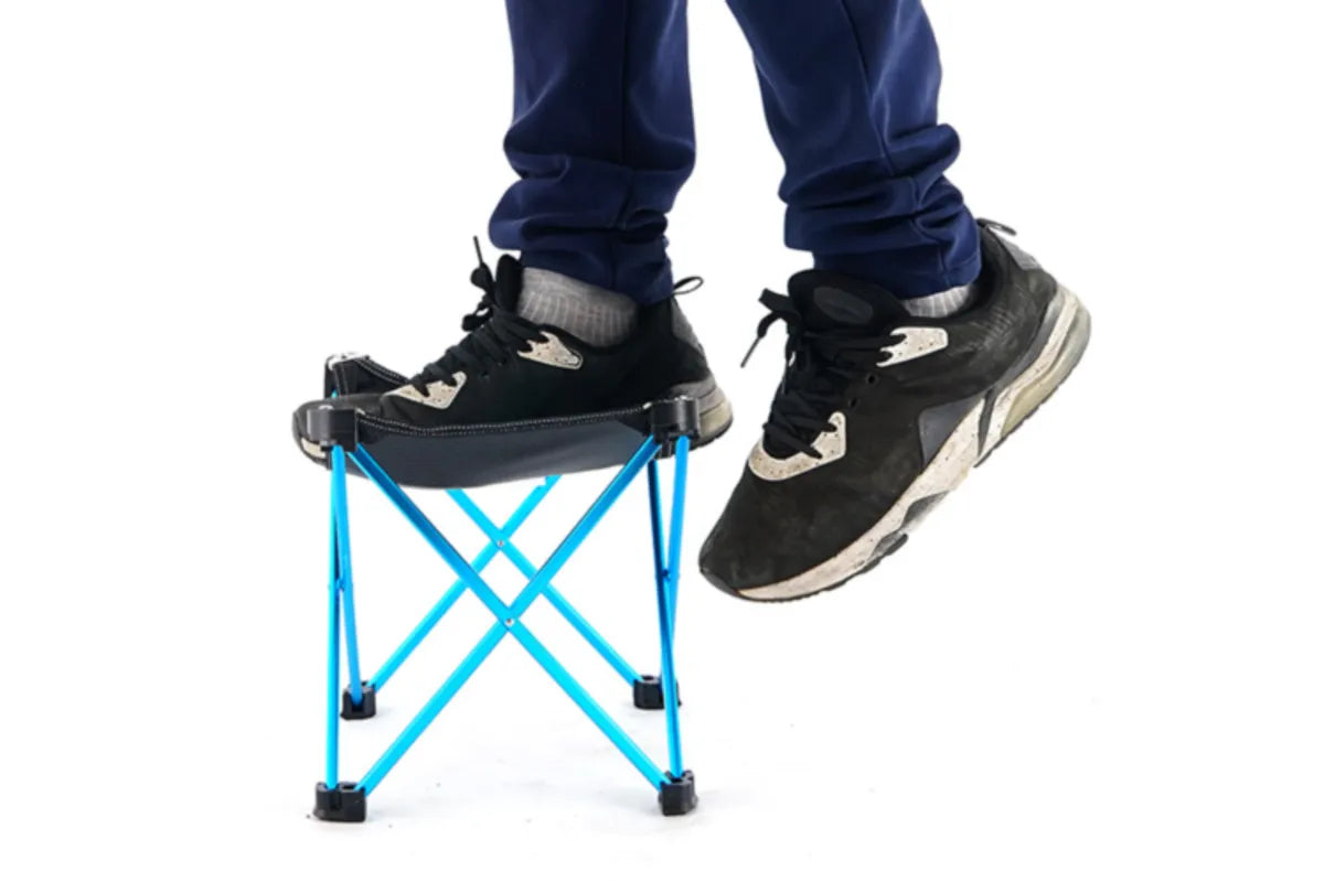 Mini Portable Outdoor Folding Stool Camping Fishing Picnic Chair Small Seat - Red