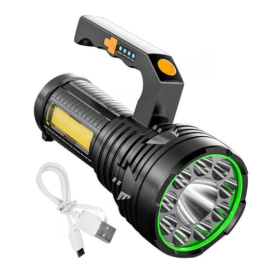 Handheld LED Spotlight USB Rechargeable Searchlight Work Lamp