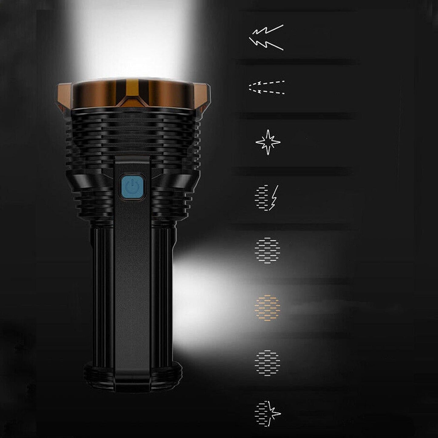 Super Bright Flashlight USB Rechargeable LED Torch Lamp