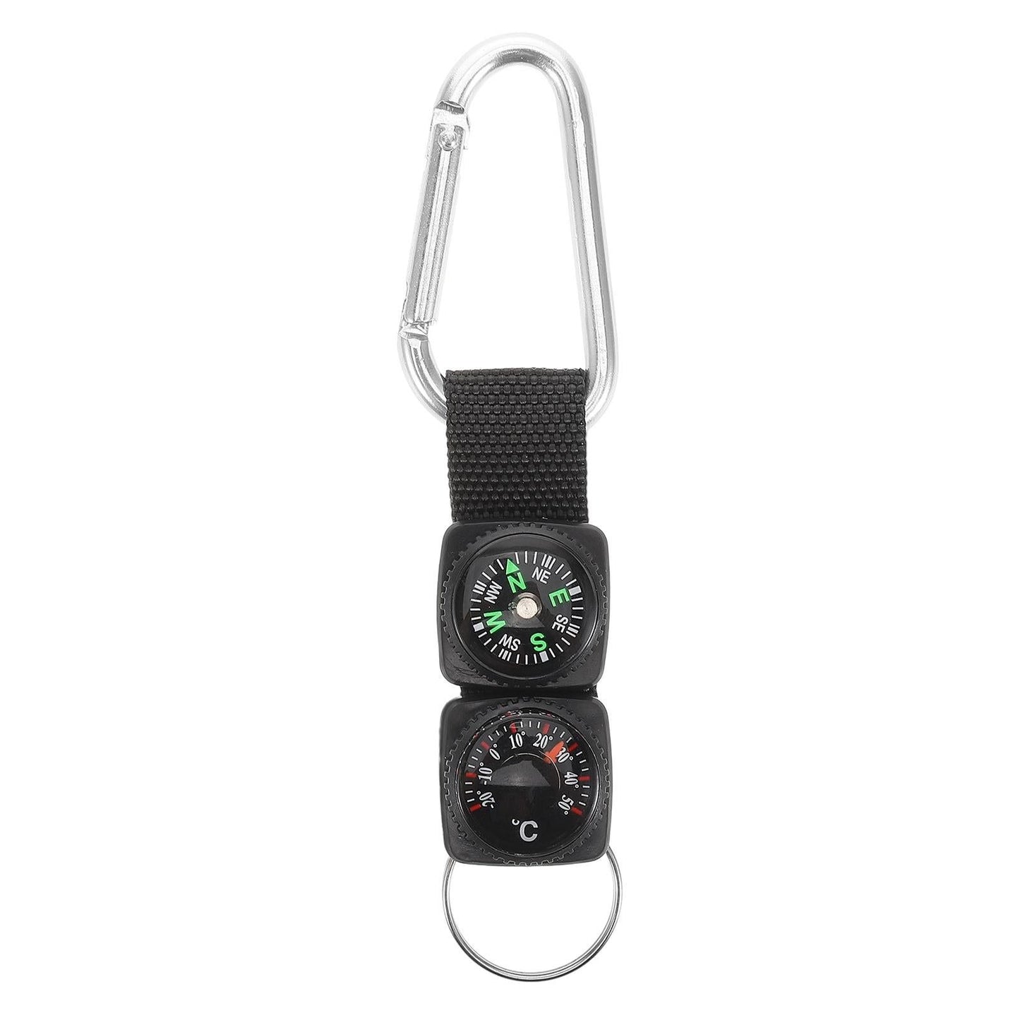 Portable Carabiner Compass Metal Compass Backpacking Compass Hiking Essentials Multifunctional Hiking Compass With Carabiner Kemu |Fashion Home Kitchen Beauty