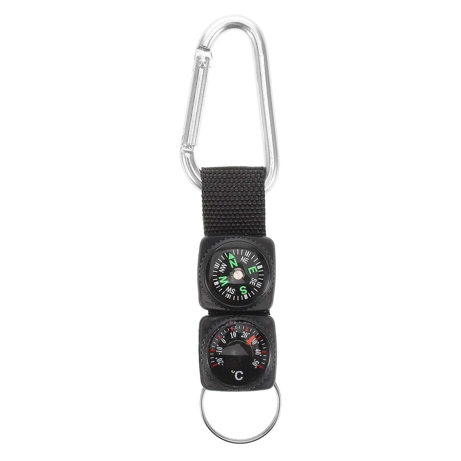 Portable Carabiner Compass Metal Compass Backpacking Compass Hiking Essentials Multifunctional Hiking Compass With Carabiner Kemu |Fashion Home Kitchen Beauty