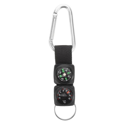 Portable Carabiner Compass Metal Compass Backpacking Compass Hiking Essentials Multifunctional Hiking Compass With Carabiner Kemu |Fashion Home Kitchen Beauty