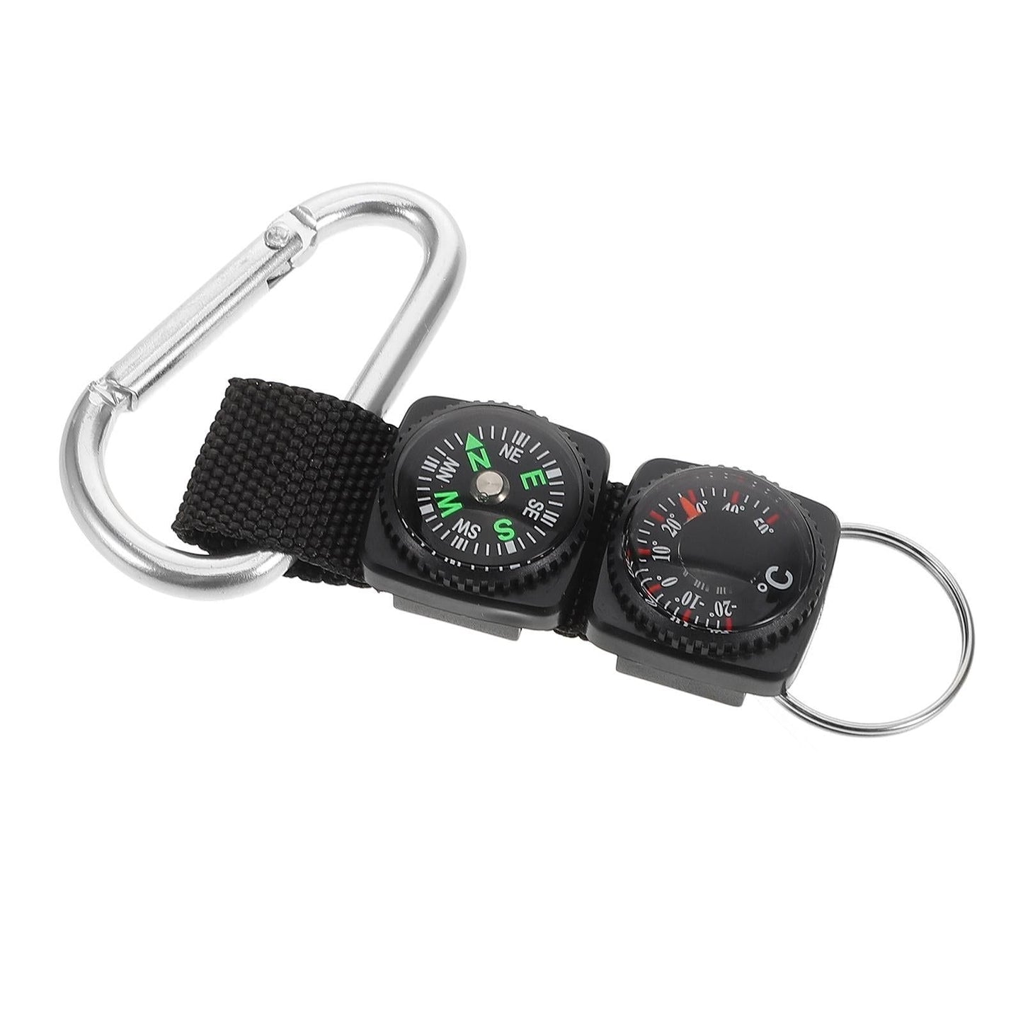 Portable Carabiner Compass Metal Compass Backpacking Compass Hiking Essentials Multifunctional Hiking Compass With Carabiner Kemu |Fashion Home Kitchen Beauty