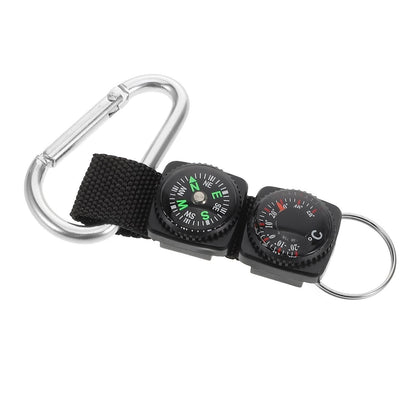 Portable Carabiner Compass Metal Compass Backpacking Compass Hiking Essentials Multifunctional Hiking Compass With Carabiner Kemu |Fashion Home Kitchen Beauty