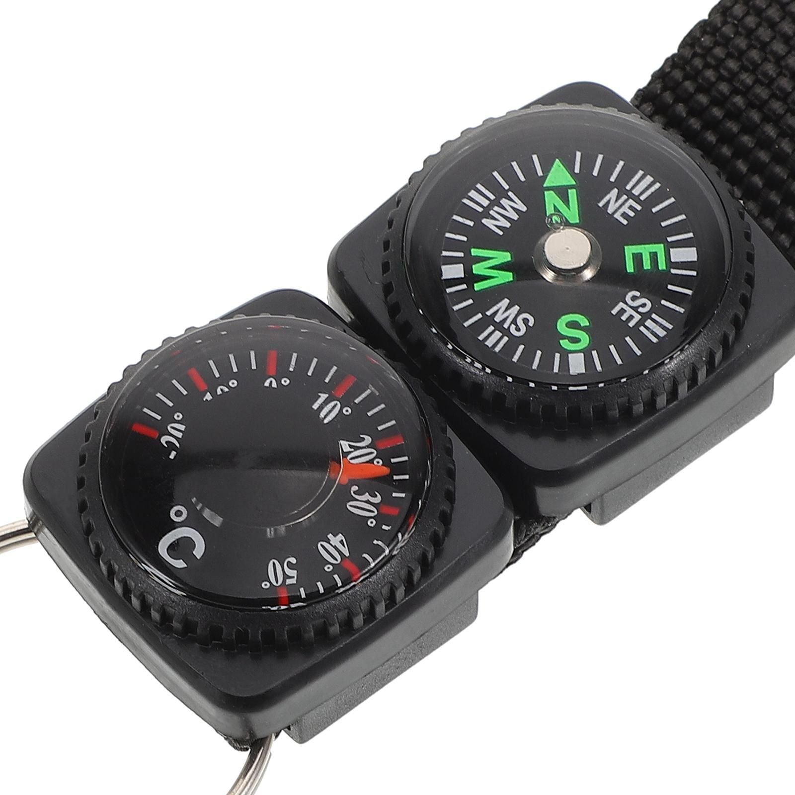 Portable Carabiner Compass Metal Compass Backpacking Compass Hiking Essentials Multifunctional Hiking Compass With Carabiner Kemu |Fashion Home Kitchen Beauty