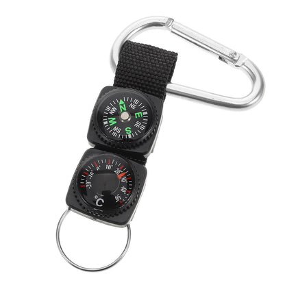 Portable Carabiner Compass Metal Compass Backpacking Compass Hiking Essentials Multifunctional Hiking Compass With Carabiner Kemu |Fashion Home Kitchen Beauty