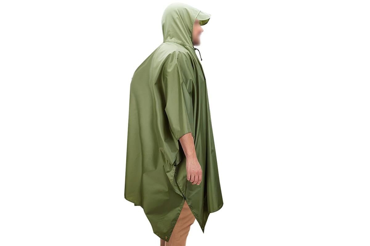 3 in 1 Portable Rain Poncho Waterproof Lightweight Emergency Raincoat with Pocket - Army Green Kemu |Fashion Home Kitchen Beauty