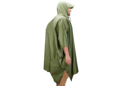 3 in 1 Portable Rain Poncho Waterproof Lightweight Emergency Raincoat with Pocket - Army Green Kemu |Fashion Home Kitchen Beauty