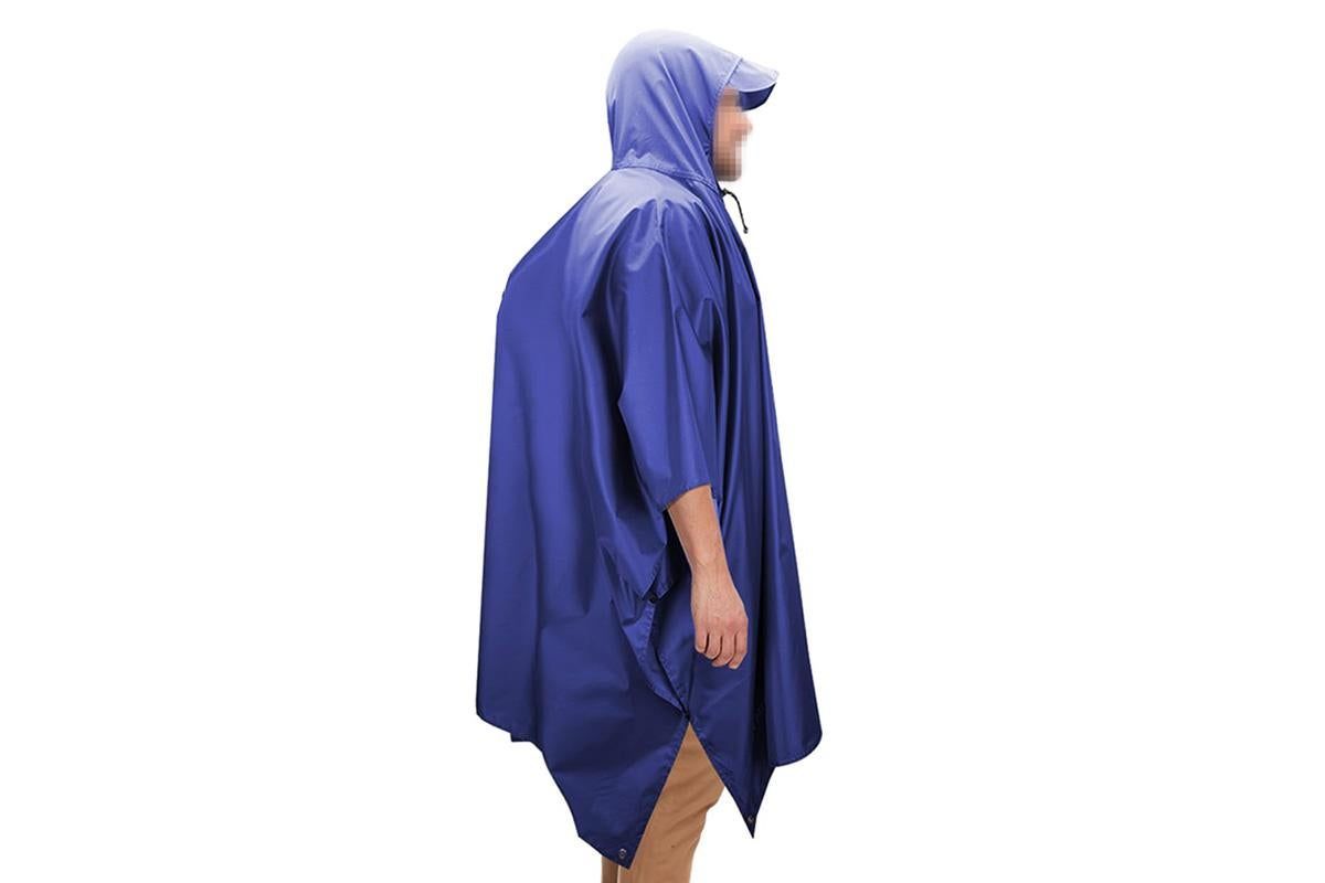 3 in 1 Portable Rain Poncho Waterproof Lightweight Emergency Raincoat with Pocket - Blue Kemu |Fashion Home Kitchen Beauty