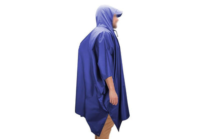 3 in 1 Portable Rain Poncho Waterproof Lightweight Emergency Raincoat with Pocket - Blue Kemu |Fashion Home Kitchen Beauty