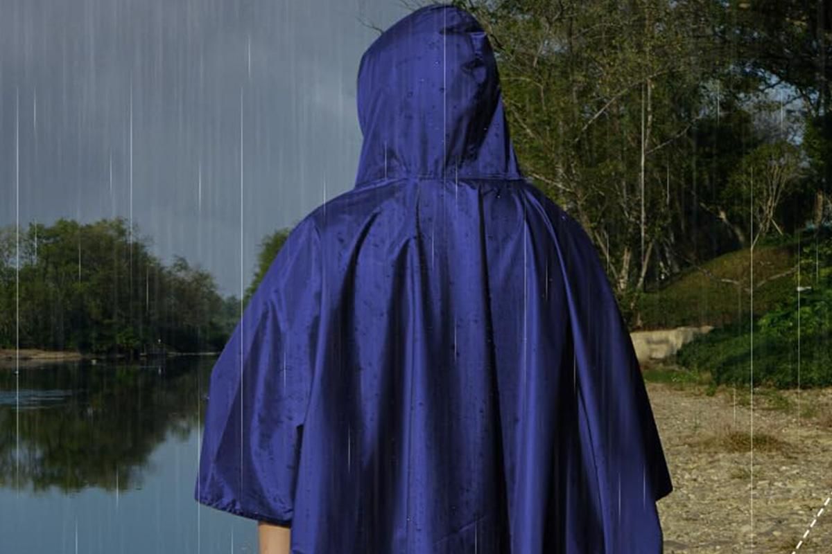 3 in 1 Portable Rain Poncho Waterproof Lightweight Emergency Raincoat with Pocket - Blue Kemu |Fashion Home Kitchen Beauty