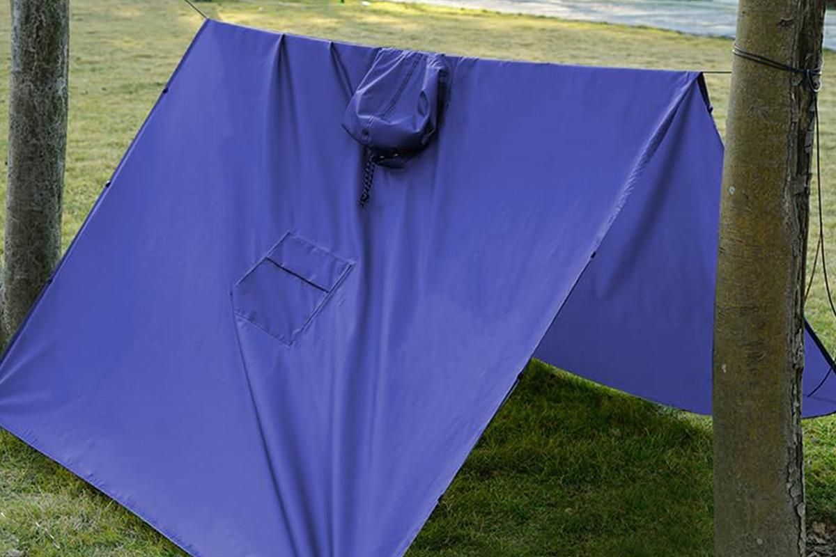 3 in 1 Portable Rain Poncho Waterproof Lightweight Emergency Raincoat with Pocket - Blue Kemu |Fashion Home Kitchen Beauty