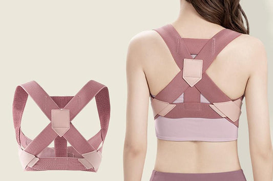 Posture Corrector Clavicle Support Back Straight Shoulders Brace Strap -Pink / L Kemu |Fashion Home Kitchen Beauty