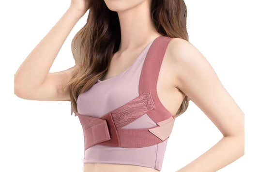 Posture Corrector Clavicle Support Back Straight Shoulders Brace Strap -Pink / L Kemu |Fashion Home Kitchen Beauty