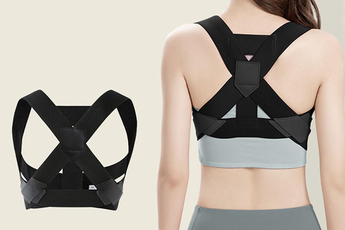 Posture Corrector Clavicle Support Back Straight Shoulders Brace Strap -Pink / L Kemu |Fashion Home Kitchen Beauty