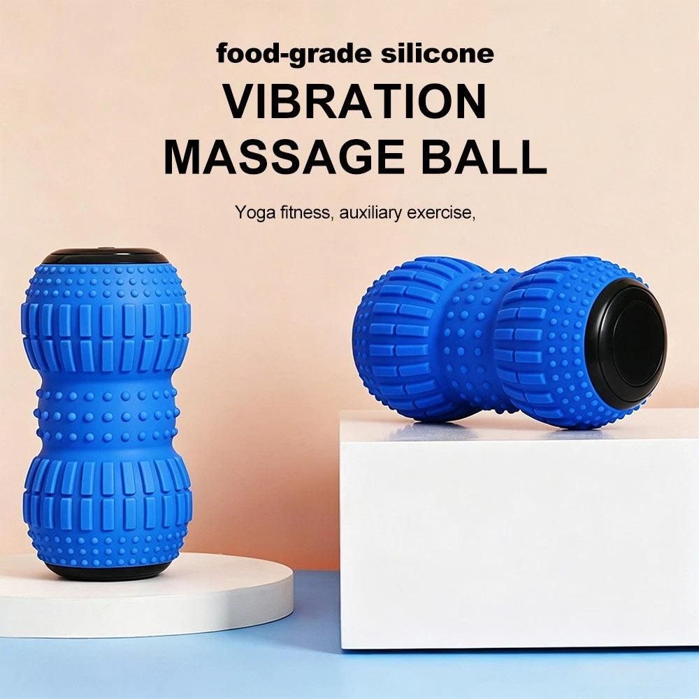 Rechargeable Electric Massage Roller Vibrating Silicone Yoga Ball Muscle Relief Kemu |Fashion Home Kitchen Beauty