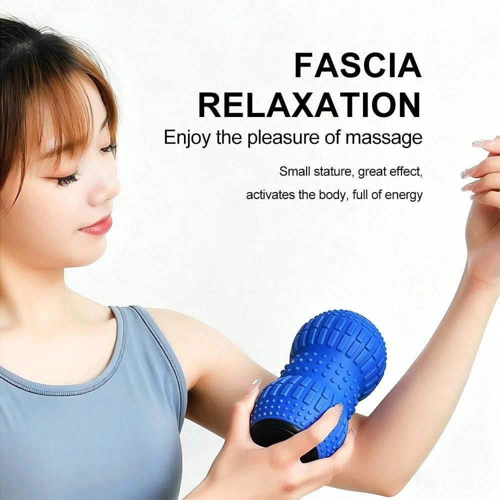 Rechargeable Electric Massage Roller Vibrating Silicone Yoga Ball Muscle Relief Kemu |Fashion Home Kitchen Beauty