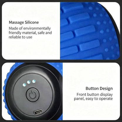 Rechargeable Electric Massage Roller Vibrating Silicone Yoga Ball Muscle Relief Kemu |Fashion Home Kitchen Beauty