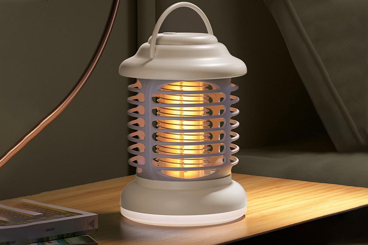 Portable Electric Mosquito Zapper Killer Lamp Trap for Indoor and Outdoor -khaki Kemu |Fashion Home Kitchen Beauty