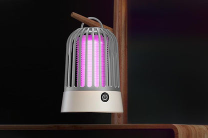 Electric Mosquito Killer Lamp Insect Catcher Fly Bug Zapper Trap LED Purple Lamp Mozzie -Grey Kemu |Fashion Home Kitchen Beauty