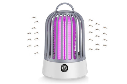 Electric Mosquito Killer Lamp Insect Catcher Fly Bug Zapper Trap LED Purple Lamp Mozzie -Grey Kemu |Fashion Home Kitchen Beauty