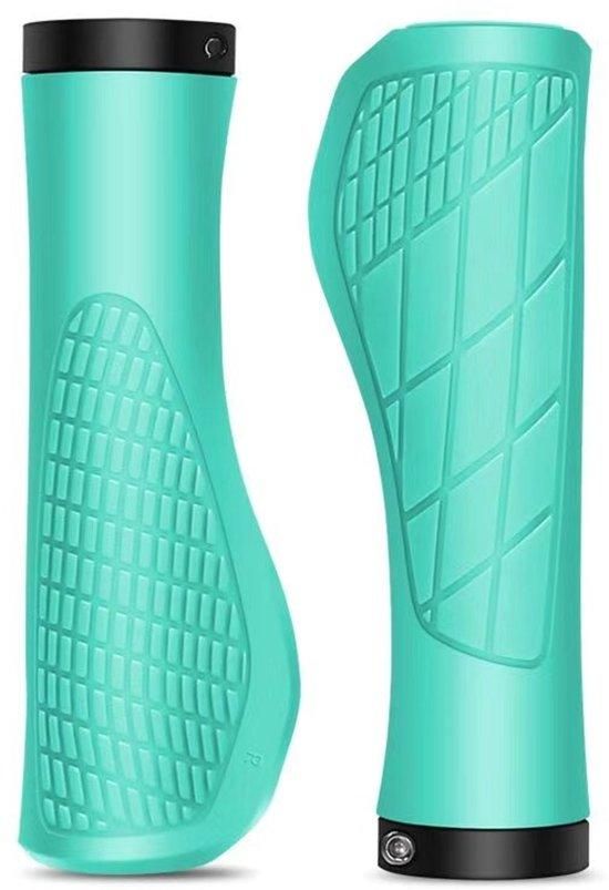 Bicycle Grips Mountain Bike 1 Pair Including Installation Tools Ergonomic - Cyan Gripps Handlebar Grips Tape & Pads Kemu |Fashion Home Kitchen Beauty