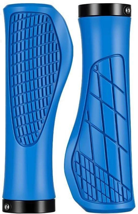 Bicycle Grips Mountain Bike 1 Pair Including Installation Tools Ergonomic - Cyan Gripps Handlebar Grips Tape & Pads Kemu |Fashion Home Kitchen Beauty