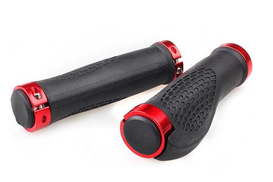 Cycling Lock-On MTB Ergonomic Mountain Bike Rubber Grips Bicycle Handlebar - Red Kemu |Fashion Home Kitchen Beauty