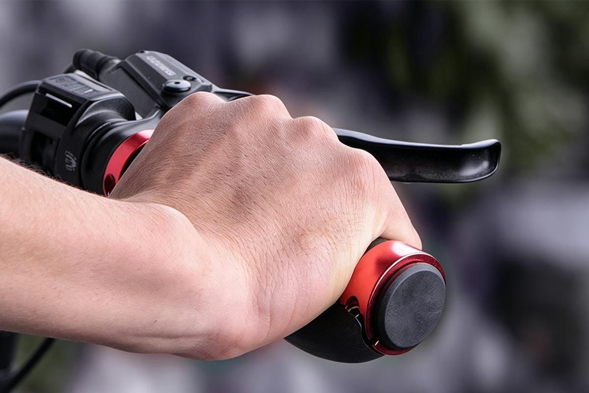 Cycling Lock-On MTB Ergonomic Mountain Bike Rubber Grips Bicycle Handlebar - Red Kemu |Fashion Home Kitchen Beauty