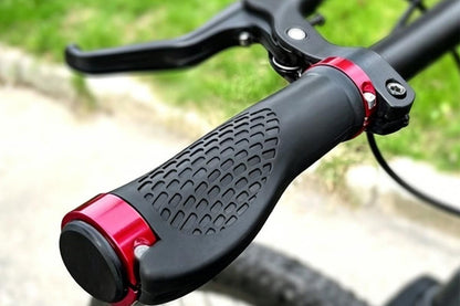 Cycling Lock-On MTB Ergonomic Mountain Bike Rubber Grips Bicycle Handlebar - Red Kemu |Fashion Home Kitchen Beauty