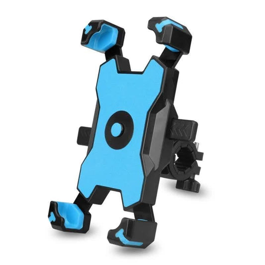 Blue Secure Grip Bike Phone Mount Adjustable 360 Rotation Bicycle Handlebar Holder Universal Cradle For Mtb & Road Cycling Mounts & Holders Kemu |Fashion Home Kitchen Beauty