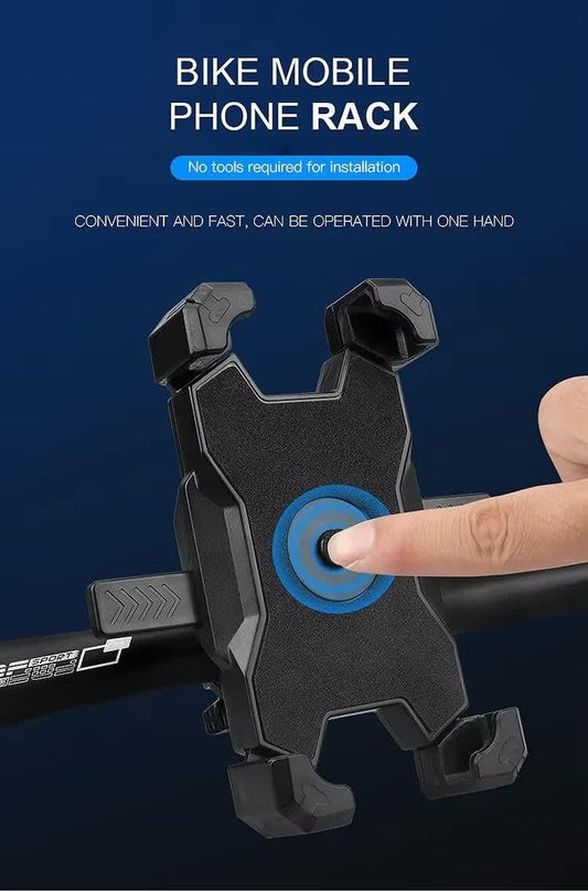 Blue Secure Grip Bike Phone Mount Adjustable 360 Rotation Bicycle Handlebar Holder Universal Cradle For Mtb & Road Cycling Mounts & Holders Kemu |Fashion Home Kitchen Beauty